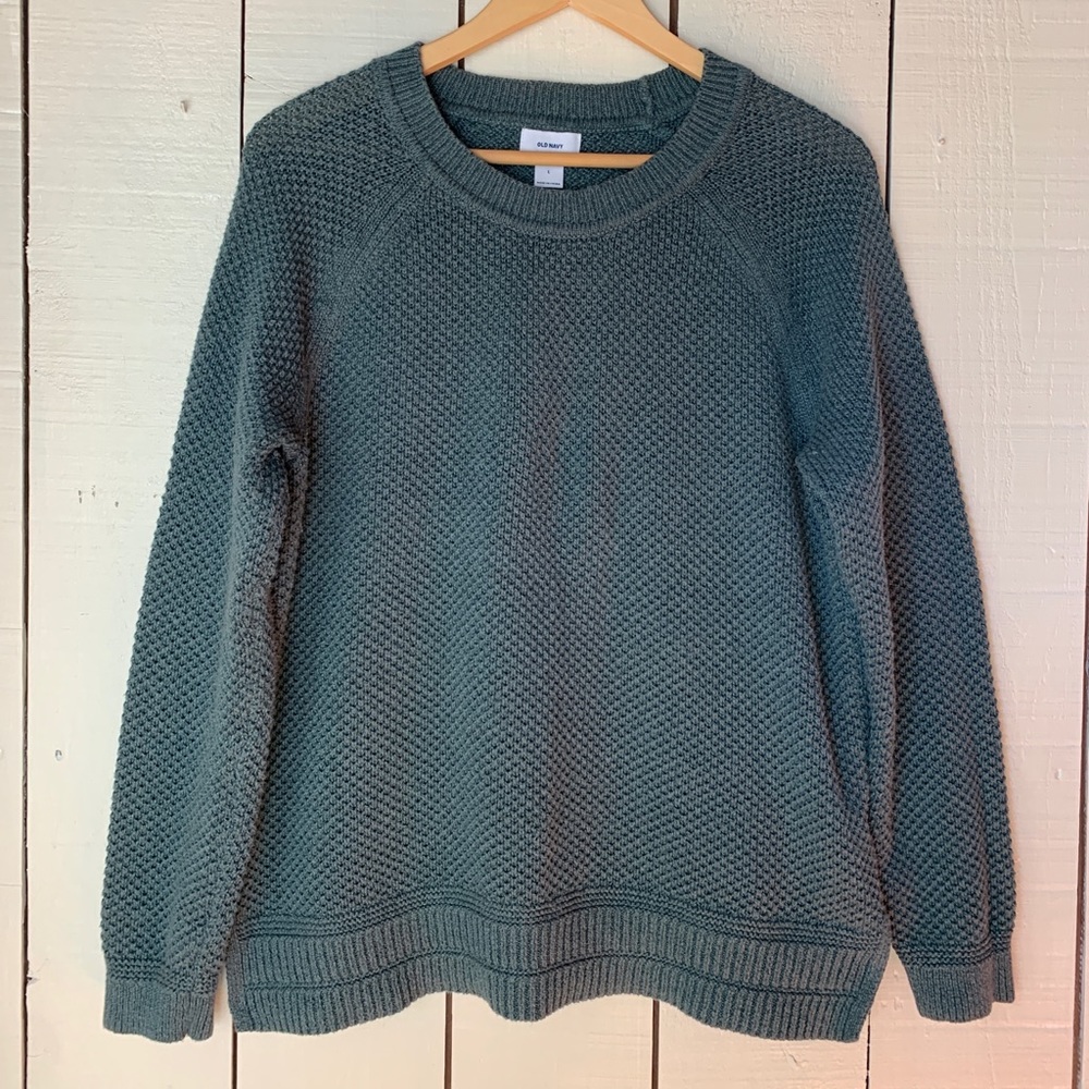 Old Navy Teal/Gray Sweater
